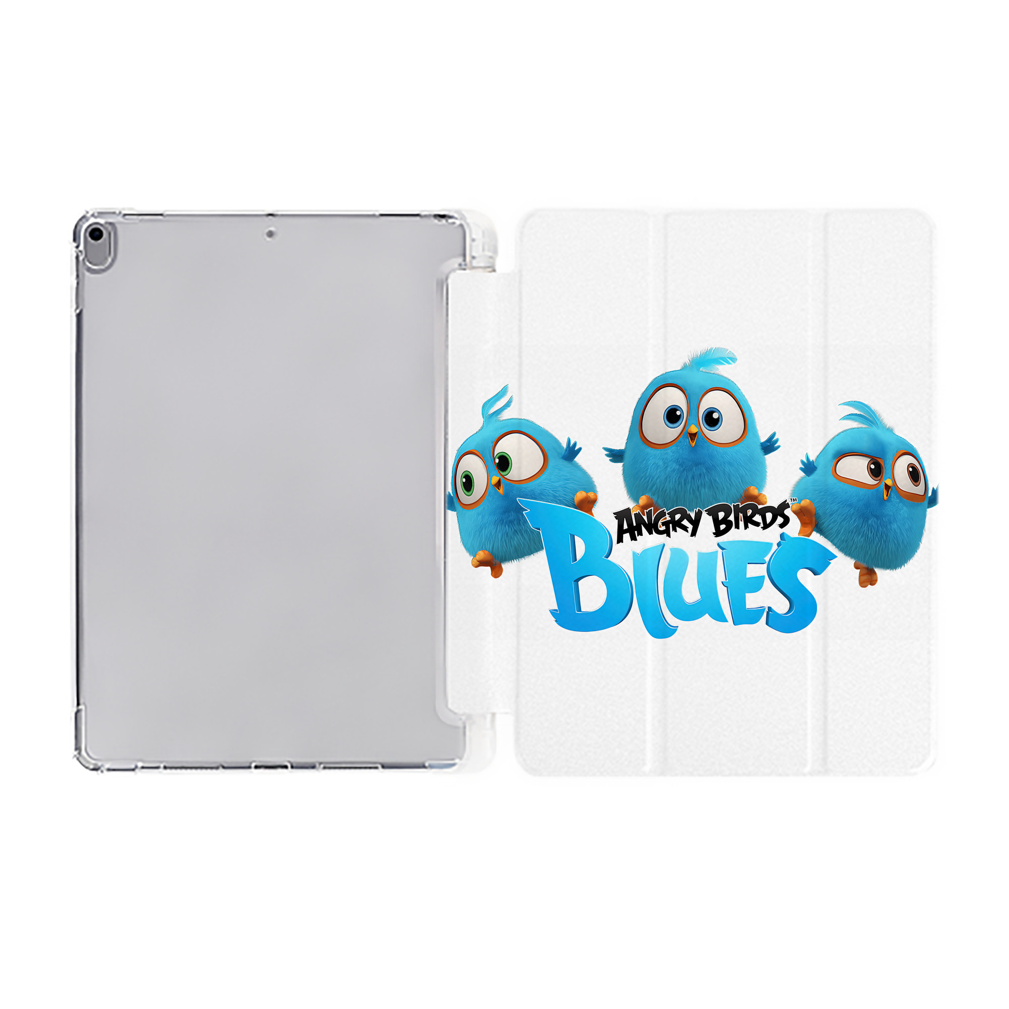 （画像用） Angry Birds アングリーバード IPad ケース ペン収納付き 三つ折りスタンド PUレザー×シリコン 対応機種9.5/10.5/10.9インチ